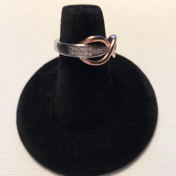 Sterling silver Infinity Pave ring - Picture 3 of 3